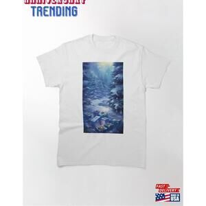 Winter Whispers A Serene Collection Classic Tshirt Unisex Retro